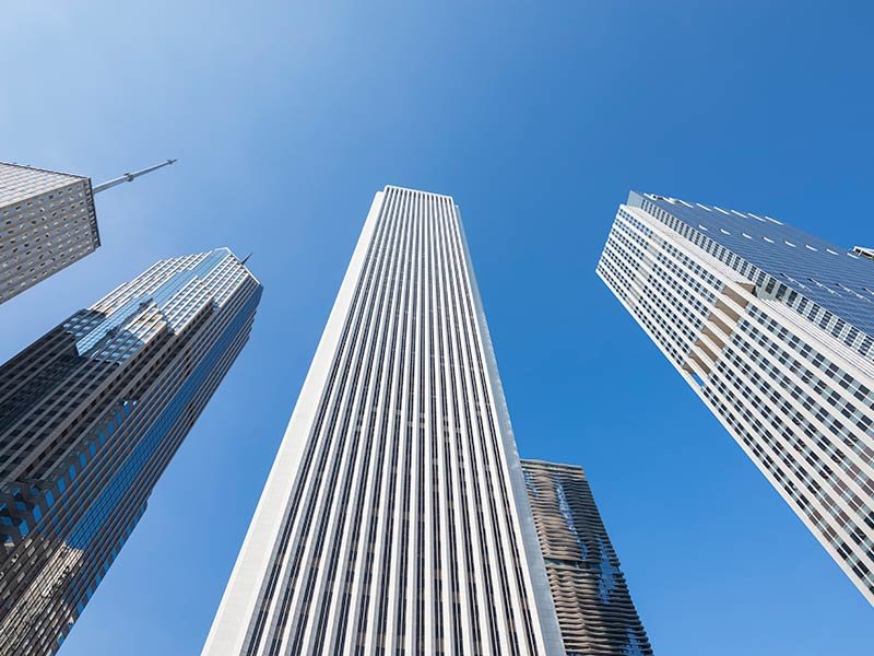 Overview picture of buildings