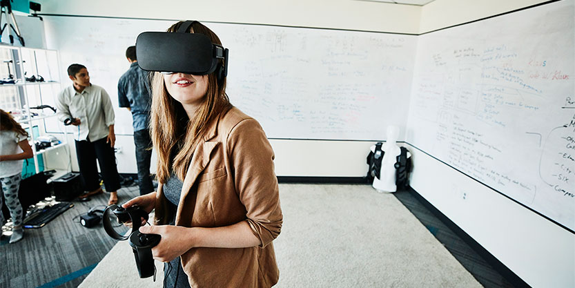 Women with VR glass