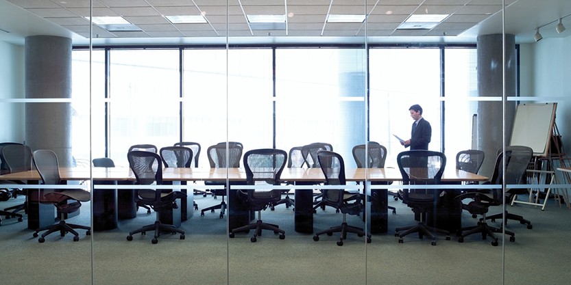 man in meeting room