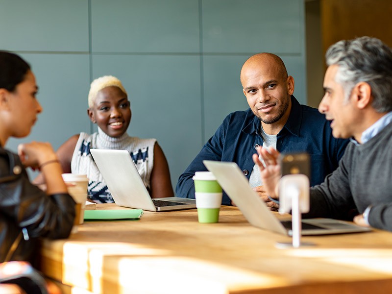 People in a meeting