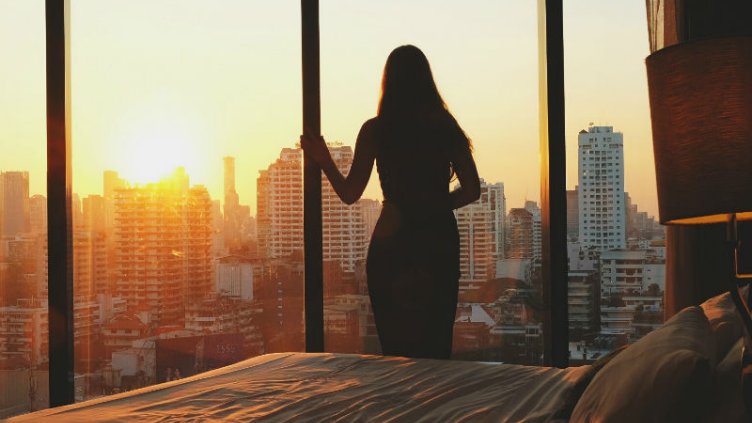 Branded Residence view at the sunset